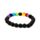 Chakra Lava Rock Round Bead & Gemstone Beaded Bracelet