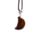 Healing Stone Gemstone Moon Shaped Mini Pendant Necklace