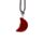 Healing Stone Gemstone Moon Shaped Mini Pendant Necklace