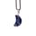 Healing Stone Gemstone Moon Shaped Mini Pendant Necklace