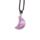 Healing Stone Gemstone Moon Shaped Mini Pendant Necklace