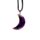 Healing Stone Gemstone Moon Shaped Pendant Necklace