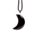 Healing Stone Gemstone Moon Shaped Pendant Necklace