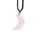 Healing Stone Gemstone Moon Shaped Pendant Necklace