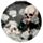 Skulls and Roses Compact Mirror