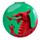 Welsh Dragon Wales (Cymru) Souvenir Compact Mirror