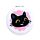 Lucky the Black Cat Compact Mirror