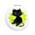 Lucky the Black Cat Compact Mirror