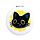 Lucky the Black Cat Compact Mirror