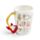 Guitar with Sheet Music Decal Ceramic Shaped Handle Mug