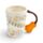 Guitar with Sheet Music Decal Ceramic Shaped Handle Mug