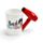 Hair Drier with Slogan Ceramic Shaped Handle Mug
