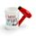 Hair Drier with Slogan Ceramic Shaped Handle Mug