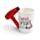 Hair Drier with Slogan Ceramic Shaped Handle Mug