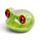 Tree Frog Head Ceramic Shaped Mug