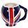 UK Flag Skull Head Ceramic Shaped Mug