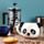 Adoramals Panda Head Ceramic Shaped Mug