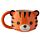 Adoramals Tiger Head Ceramic Shaped Mug