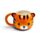 Adoramals Tiger Head Ceramic Shaped Mug