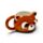 Adoramals Red Panda Head Ceramic Shaped Mug (Bulk Packaging)