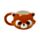 Adoramals Red Panda Head Ceramic Shaped Mug