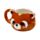 Adoramals Red Panda Head Ceramic Shaped Mug
