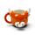 Highland Coo Cow Head Ceramic Shaped Mug