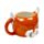 Highland Coo Cow Head Ceramic Shaped Mug