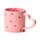 Amore Heart Porcelain Shaped Handle Mug