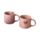Hearts Pink Stoneware Mug