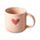 Hearts Pink Stoneware Mug