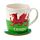 Welsh Dragon Wales (Cymru) Souvenir Porcelain Mug & Coaster Set