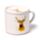 Jan Pashley Stag Porcelain Mug & Coaster Lid Set