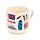 London Souvenir Porcelain Mug & Coaster Lid Set