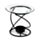 Eden Black Thin Metal Spiral Oil & Wax Melt Burner