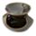 Abstract Dark Mottled Ceramic Oil Burner