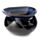 Abstract Dark Mottled Ceramic Oil Burner