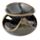 Abstract Dark Mottled Ceramic Oil Burner