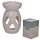 Eden White Simple Tear Drop Cut-Out Ceramic Oil & Wax Melt Burner