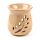 Simple Leaf Fretwork Design Crackle Glaze Ceramic Oil Burner