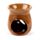 Simple Leaf Fretwork Design Crackle Glaze Ceramic Oil Burner