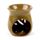 Simple Leaf Fretwork Design Crackle Glaze Ceramic Oil Burner