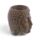 Small Crackle Glaze Ceramic Buddha Head Oil Burner