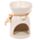 Eden Speckled Cream Ceramic Oil & Wax Melt Burner with Flower