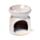 Small Ceramic Eden Oil Burner with Heart Pattern
