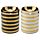 Eden Metallic Gold Stripe Ceramic Mini Oil Burner