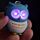 Pink & Blue Hooting Owl LED Keyring with Sound