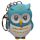 Pink & Blue Hooting Owl LED Keyring with Sound