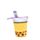 Foodiemals Boba the Bubble Tea Pop Up Canvas Pencil Case