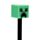 Minecraft Creeper Erasable Pen with Silicone Topper